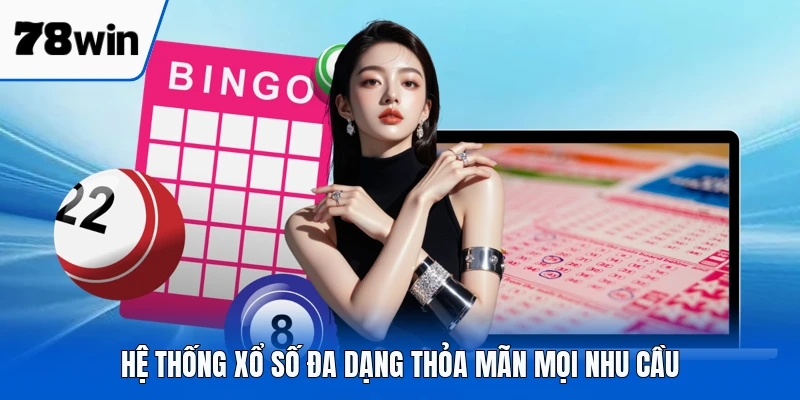 Hệ thống xổ số đa dạng thỏa mãn mọi nhu cầu